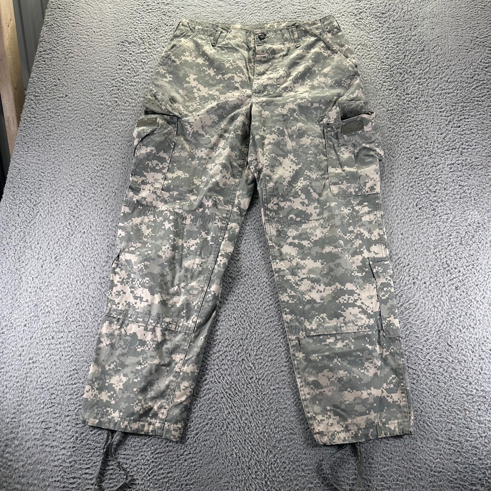 US Military Pant Men's M Green Camo Cotton Straight Cargo Combat Army Uniform